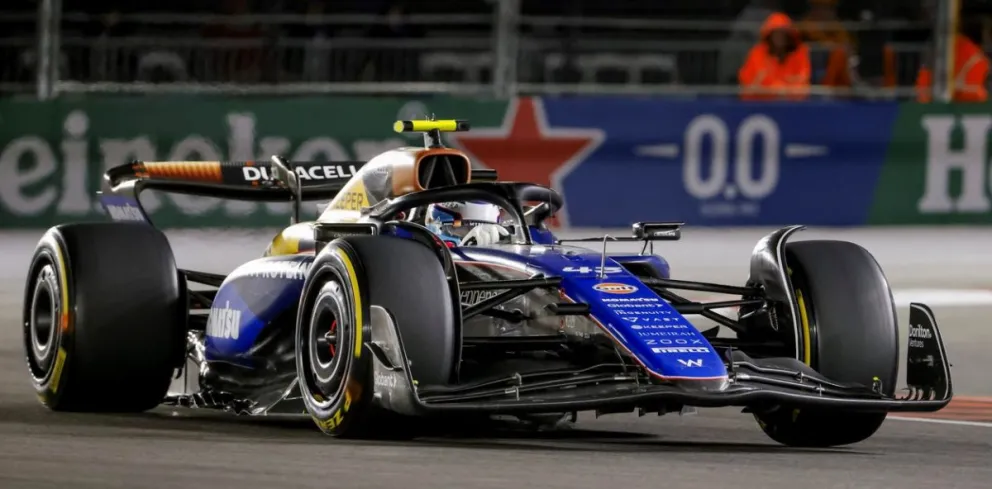 Colapinto largó último y terminó en el puesto 14 en el Gran Premio de Las Vegas