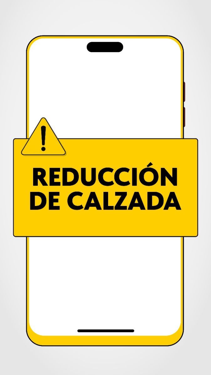 Habrá reducción de calzada en Km.3