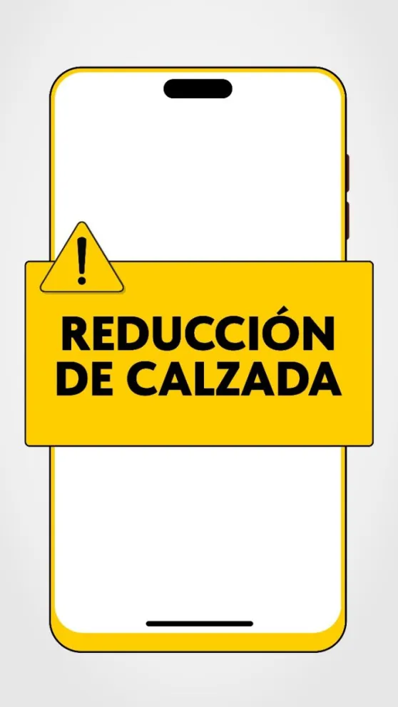 Habrá reducción de calzada en Km.3