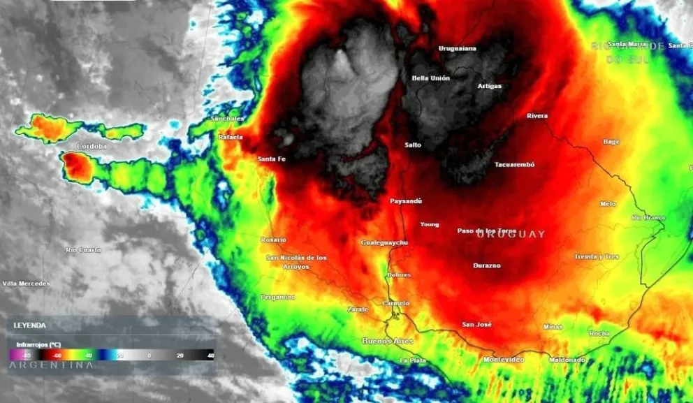 Ya llovieron más de 100 mm. y se espera mucha más agua en esta semana en Argentina