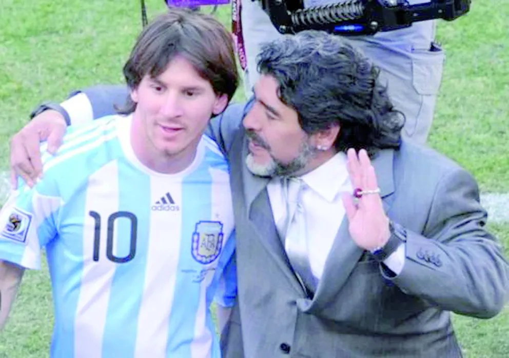 “Eterno”, el emotivo homenaje  de Messi a Maradona
