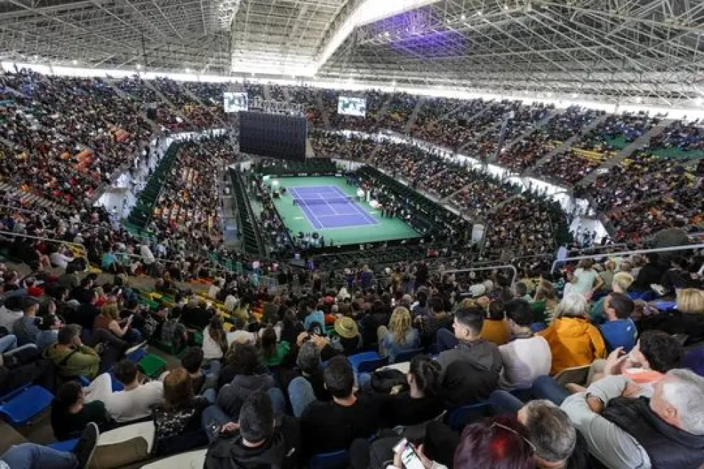 Del Potro recibe un emotivo homenaje en el Parque Roca durante su despedida del tenis