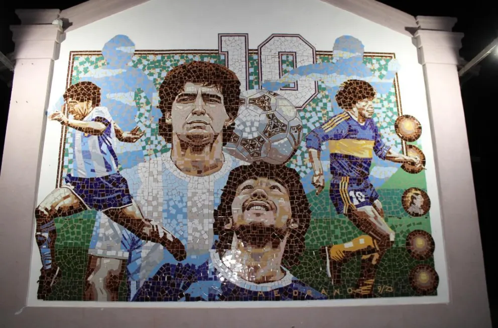Inauguración del mural más grande del mundo en homenaje a Maradona el 5 de diciembre