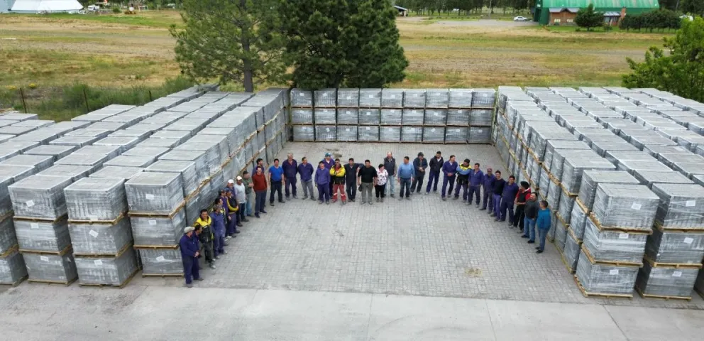Potencian el funcionamiento de la fábrica de adoquines de la provincia del Chubut