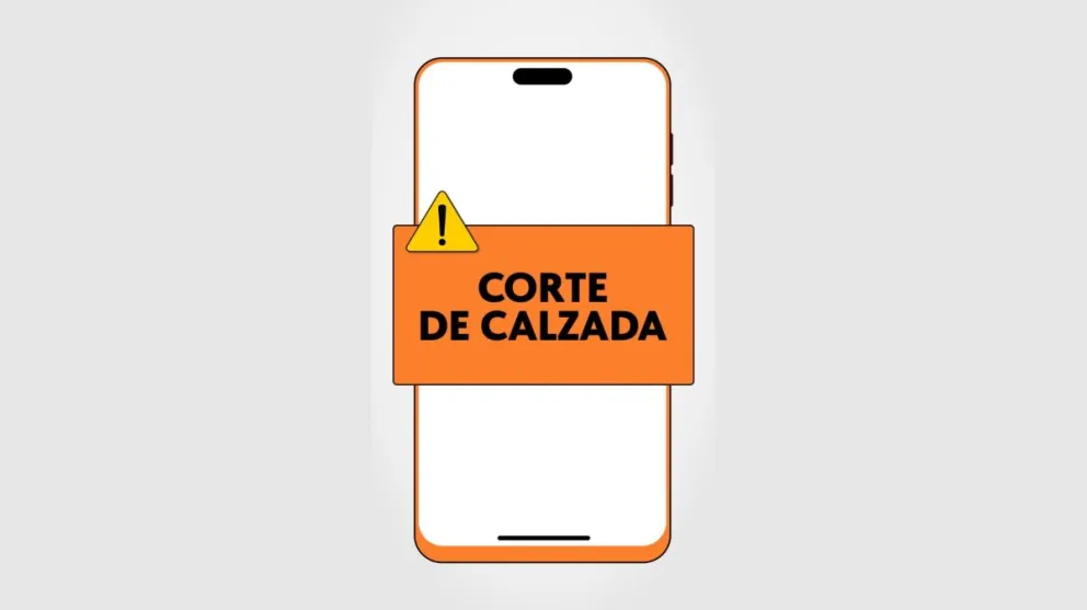 Corte de calzada por tareas de saneamiento