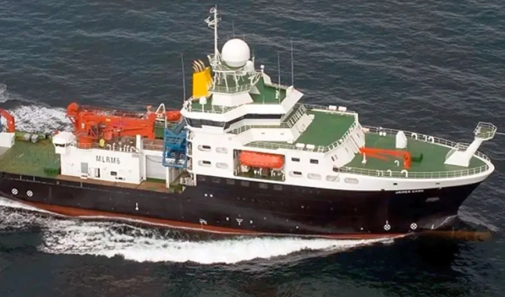 Un barco británico investigará en el Mar Argentino y genera polémica