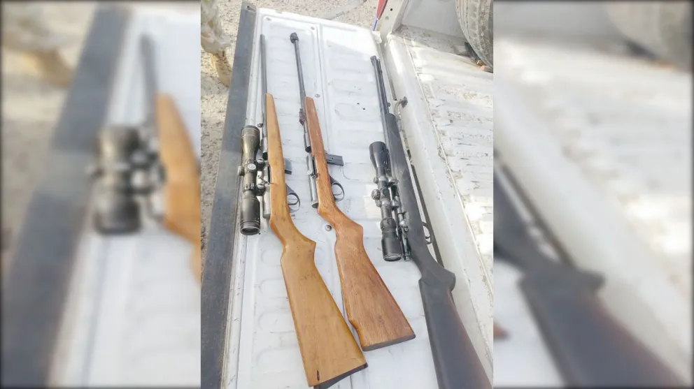 Detenidos con armas y animales silvestres cerca de Puerto Deseado