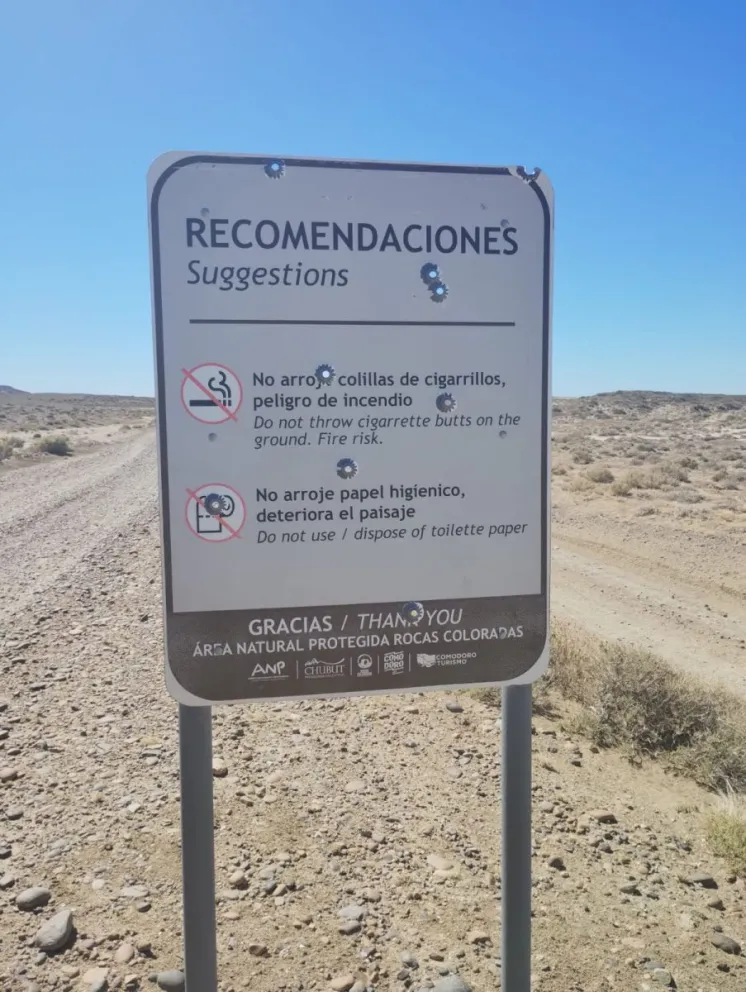 Repudio a los actos de vandalismo en el Área Natural Protegida Roca Coloradas