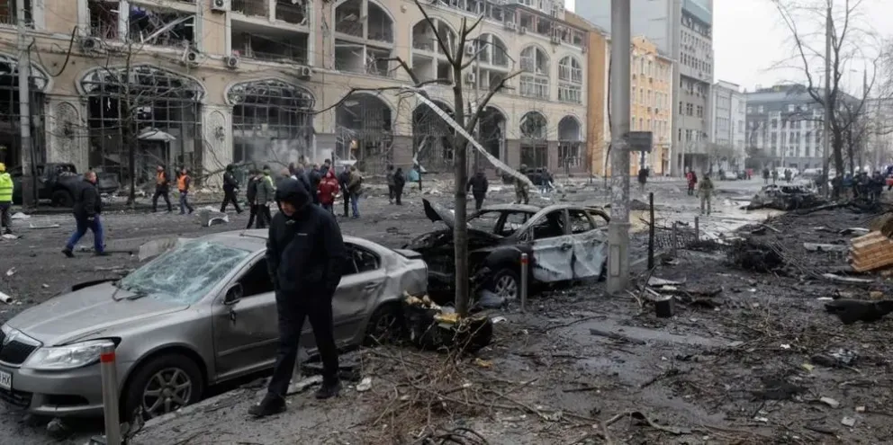 Un bombardeo de Rusia sobre Kiev dañó la embajada de Argentina