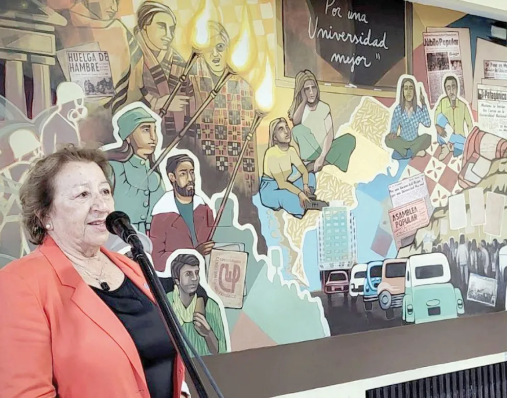 Inauguraron un mural conmemorativo en homenaje a la lucha estudiantil por la Universidad Pública de 1973 