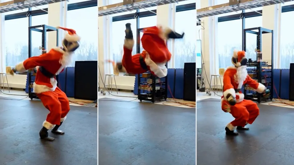 La robótica continúa en avance y ahora se vistió de Papá Noel