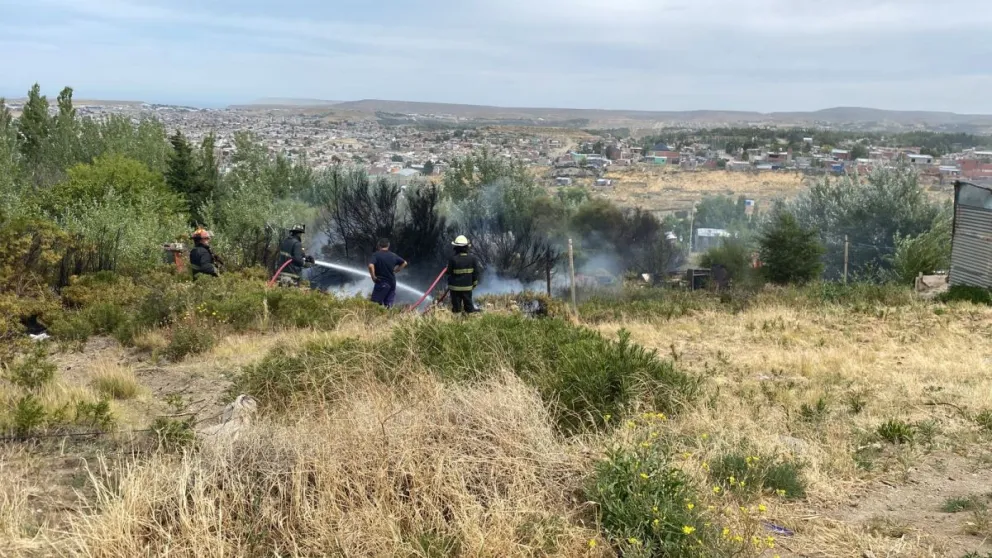 Incendio de pastizales en la extensión del Eva Perón: vecinos provocaron el fuego al quemar basura