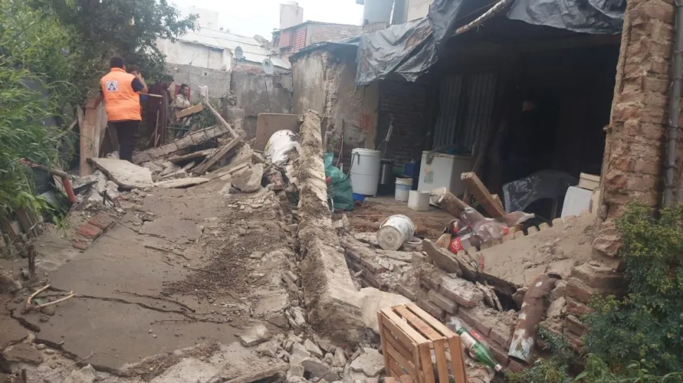 Comodoro: Derrumbe de vivienda sin lesionados