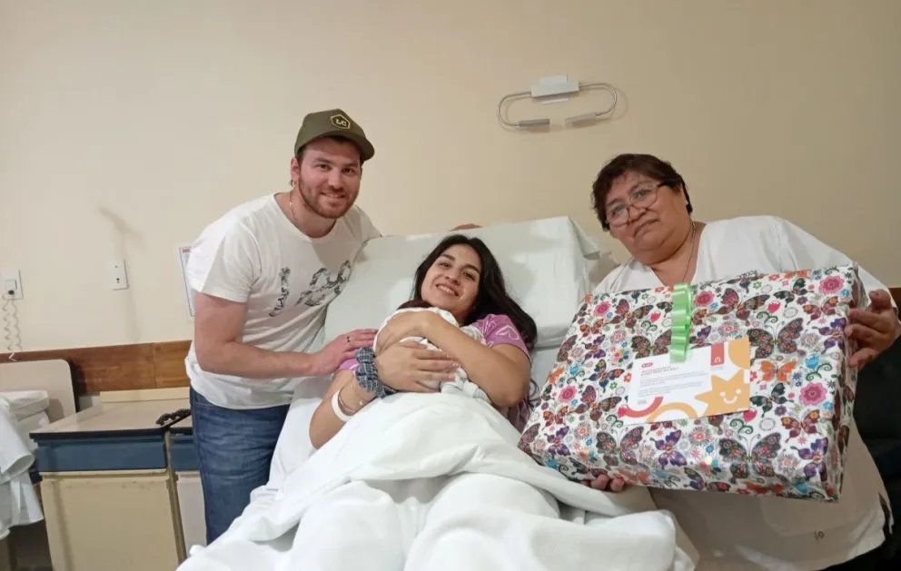 Simón, el primer bebé del año en Comodoro Rivadavia