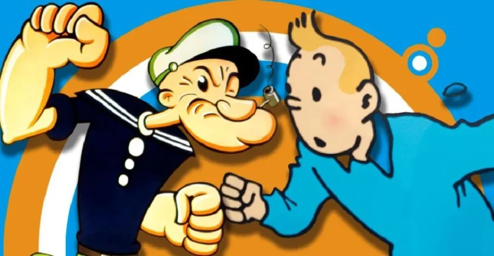 Popeye y Tintín podrán ser compartidas sin restricciones de derecho de autor