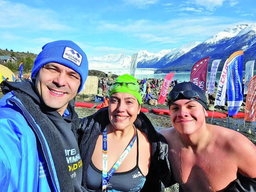 Adriana Sandoval viajó a nadar en aguas gélidas en China