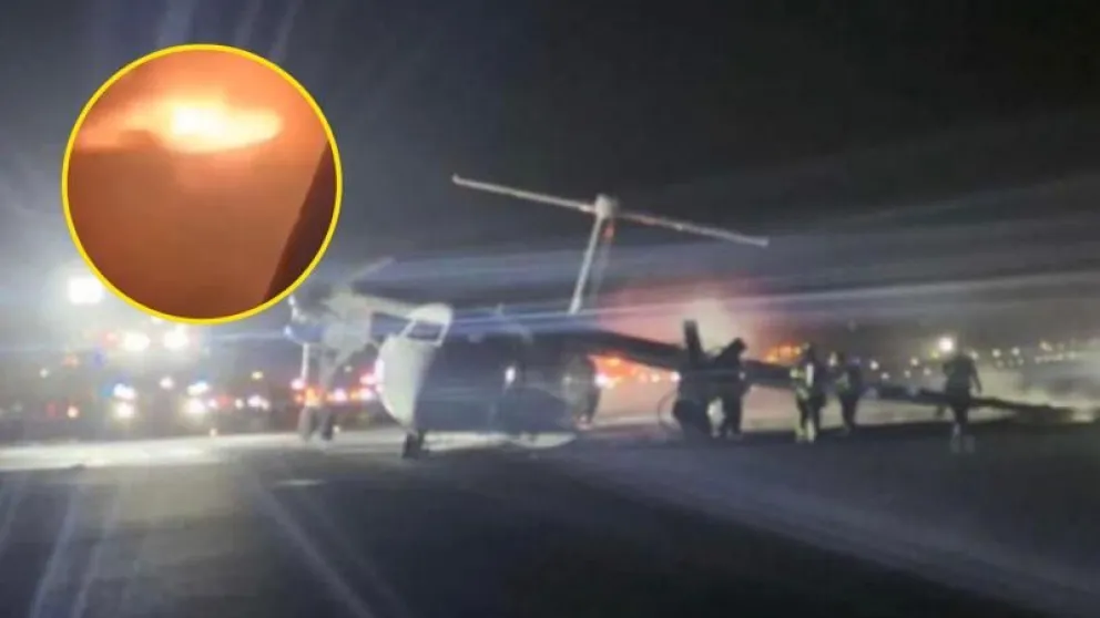 Tras la tragedia en Corea del Sur, un avión de Air Canada se incendió por una falla en su tren de aterrizaje