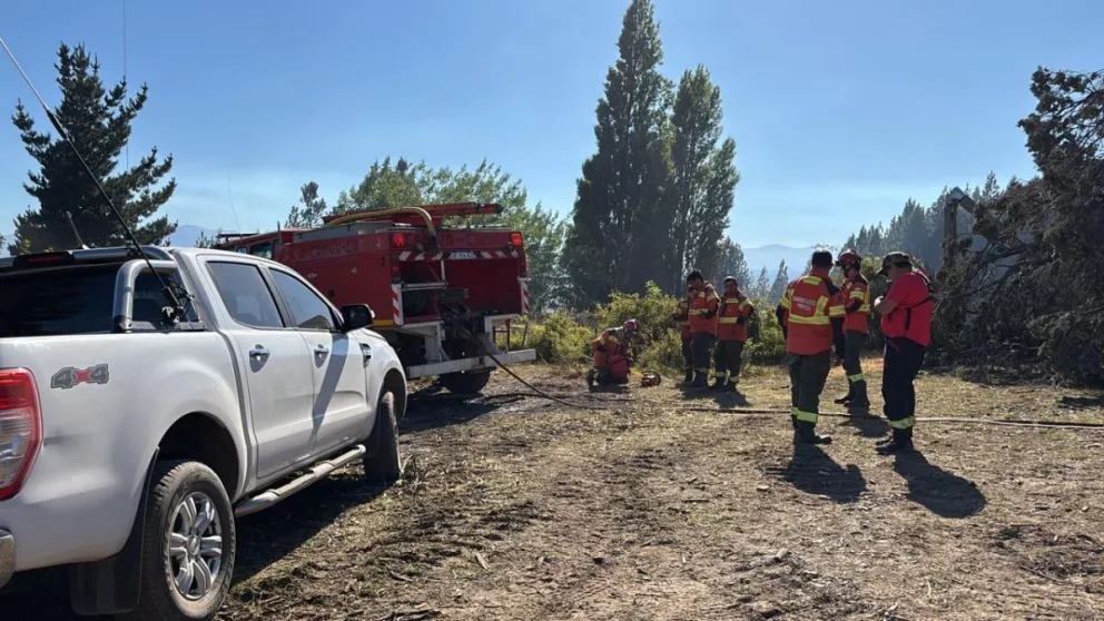 Los Cipreses: Lograron contener definitivamente el incendio forestal
