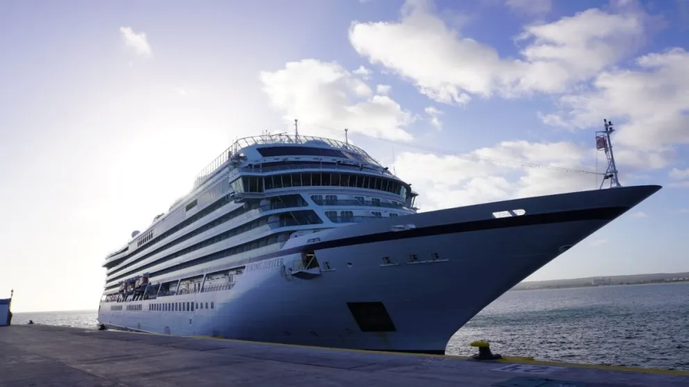 Turismo en ascenso: Llegó nuevamente a Puerto Madryn el crucero Viking Jupiter