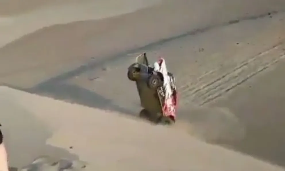 Un recuerdo del Dakar 2018: El video del accidente de Alejandro Yacopini