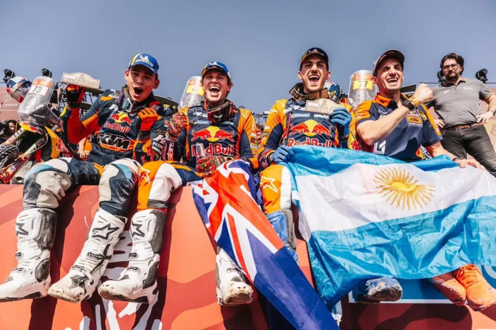 Daniel Sanders campeón del Rally Dakar en Motos; Luciano Benavides quedó cuarto