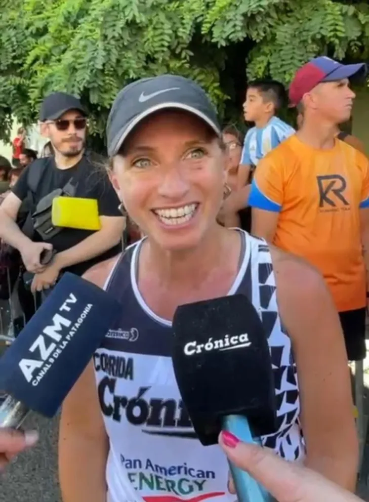 “Lo más lindo es la cantidad de gente que corre y cómo la gente acompaña” expresó Peralta