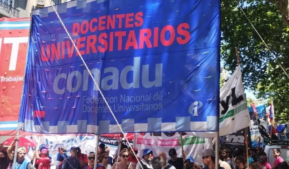 Conadu Histórica repudió el discurso del presidente Javier Milei en Davos