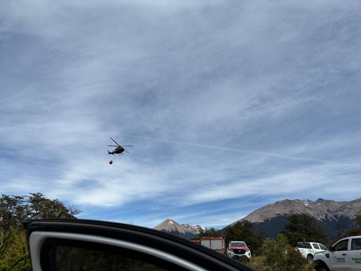 El Gobierno de la Provincia refuerza el operativo para controlar el incendio registrado en Atilio Viglione