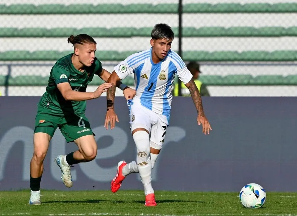 La ya clasificada  Selección argentina Sub 20 se mide con Ecuador