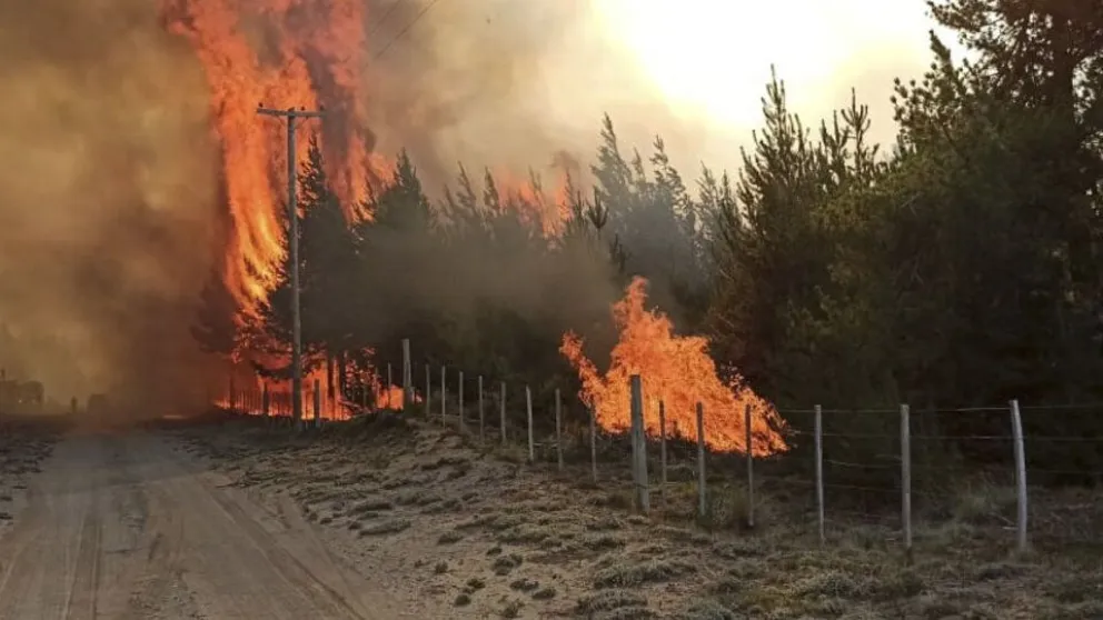 Terribles audios de dolor e impotencia entre pobladores evacuados de El Bolsón