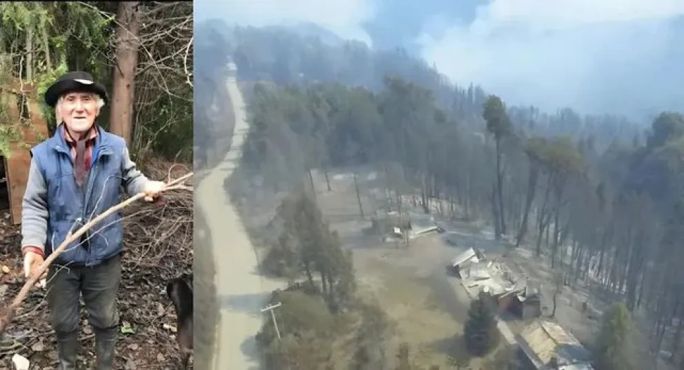 Dolor en El Bolsón: un vecino se negó a abandonar su vivienda y murió atrapado por los incendios