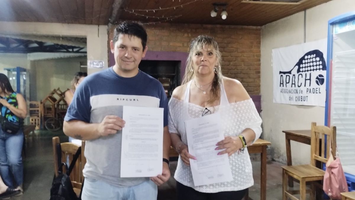 Esquel: El municipio apoya el desarrollo deportivo con aportes para la Asociación de Pádel del Chubut