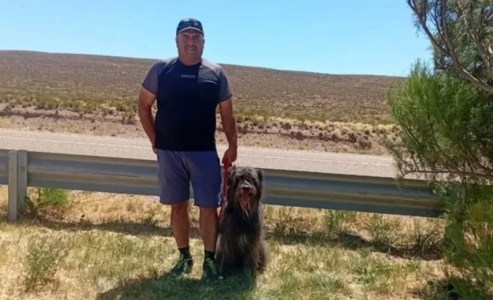 Esquel: el can Duke colaboró en la investigación de incendios