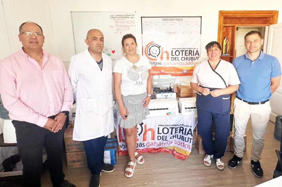 Lotería del Chubut entregó equipamiento al Hospital "Santa Teresita" de Rawson
