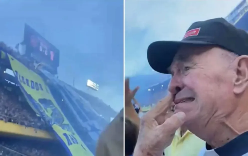 Un abuelo conoció la Bombonera y emocionó a todos con su reacción