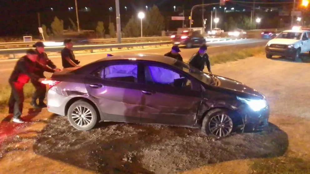 Choque en Kilómetro 4: Conductor alcoholizado y sin seguro obligatorio