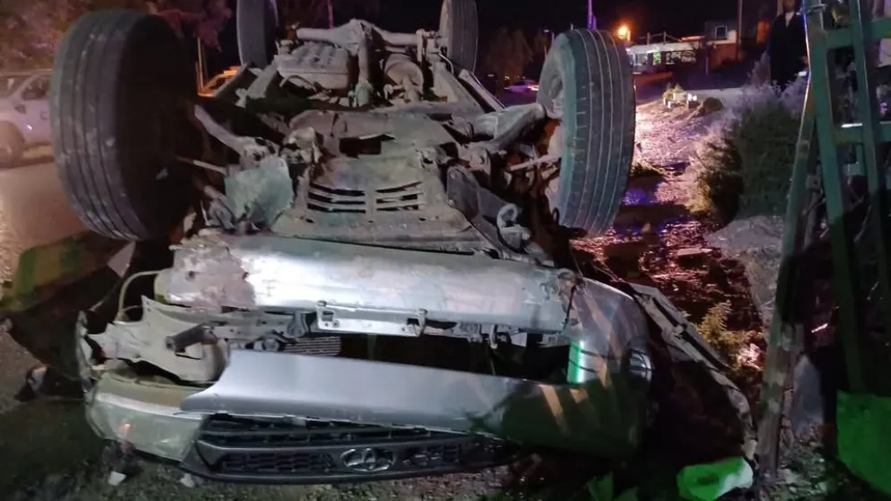 Vuelco en Manantial Rosales: el conductor estaba alcoholizado