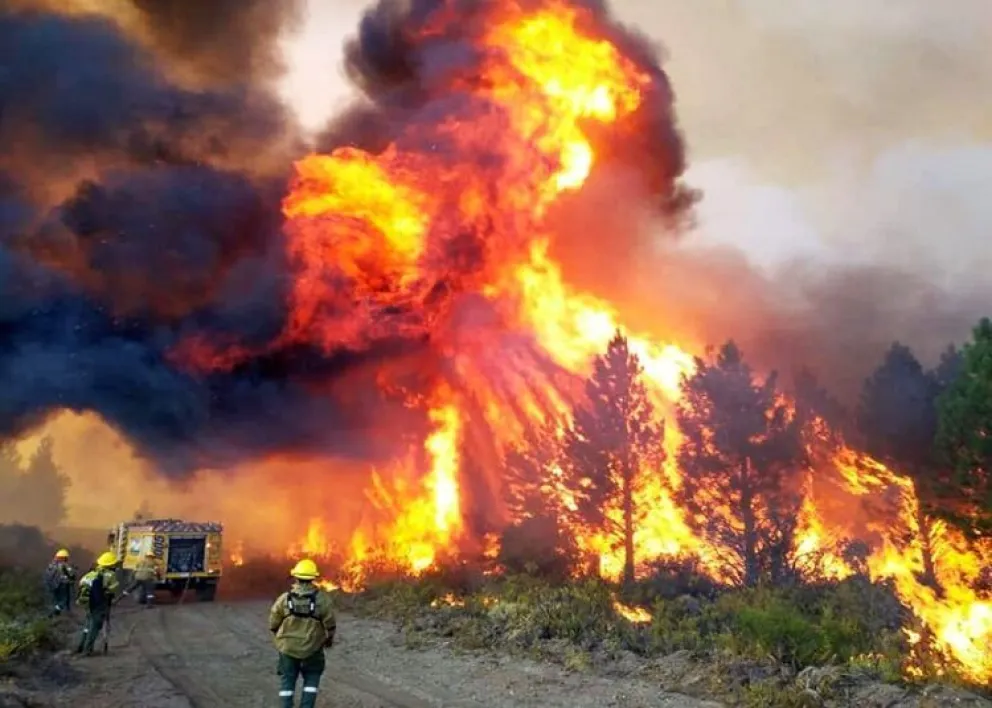 “Apaguen el fuego”: convocan a una movilización en Comodoro en contra de los incendios forestales