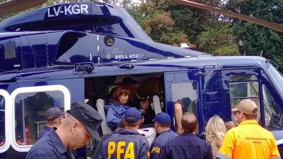 Patricia Bullrich llegó a El Bolsón