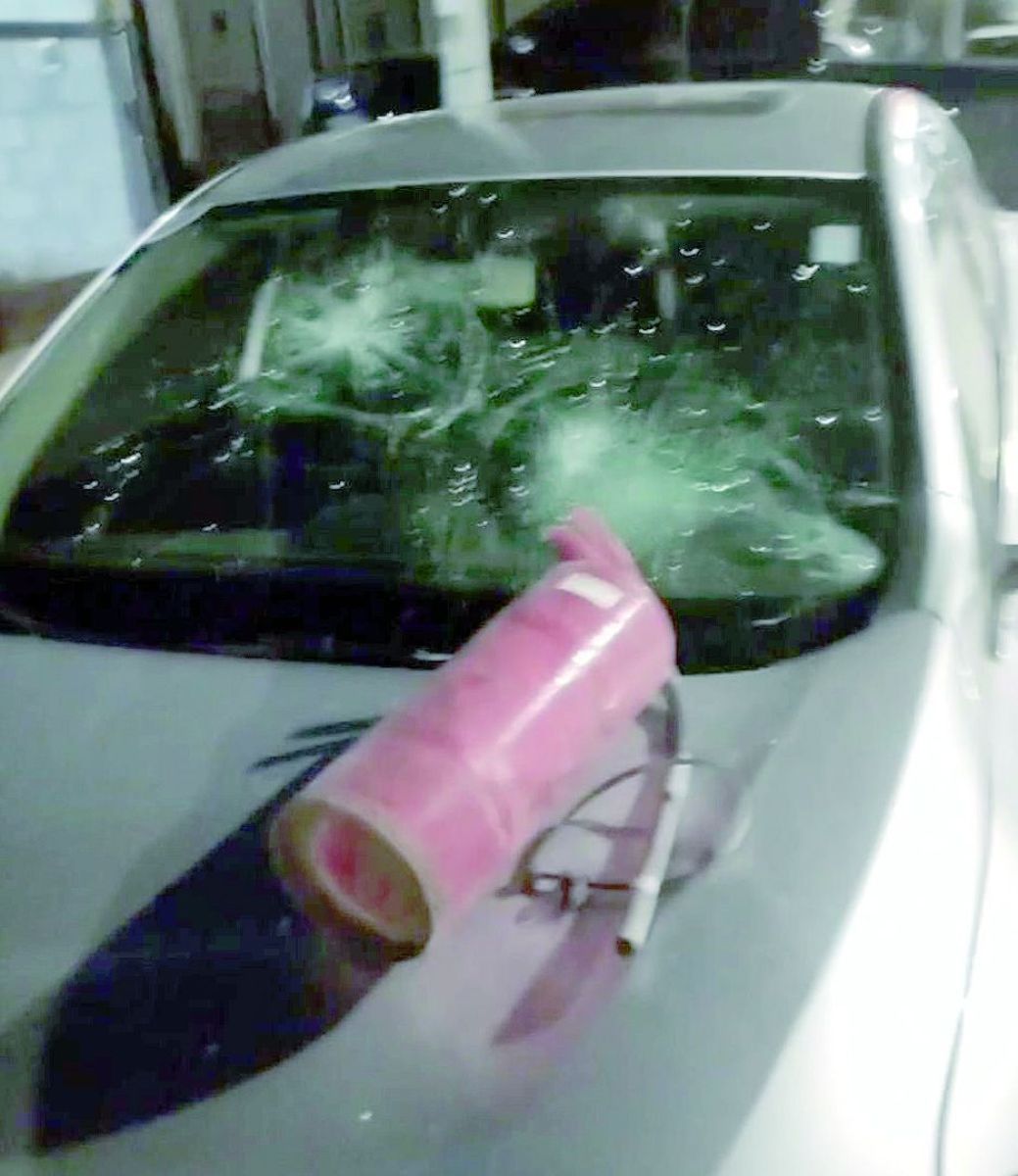 Le rompieron el parabrisas con un matafuego: “Esperamos que estos episodios dejen de ocurrir”