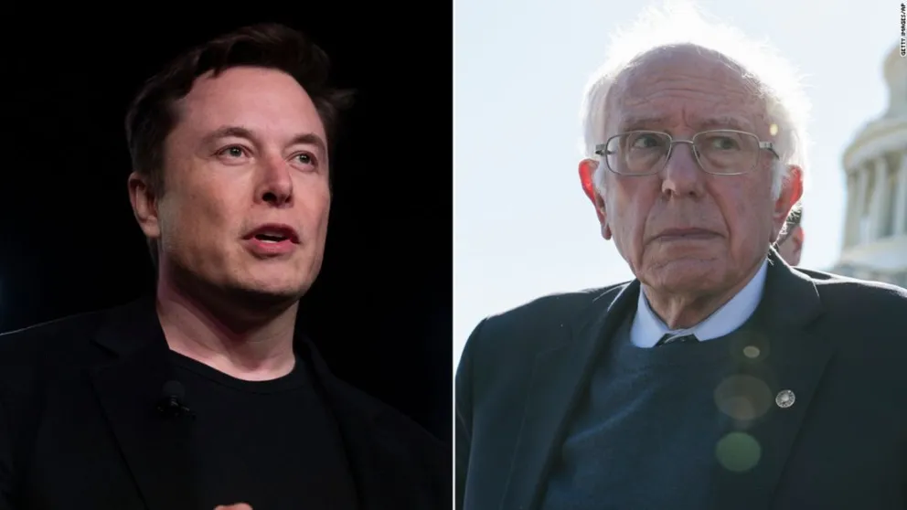 Bernie Sanders vs Elon Musk