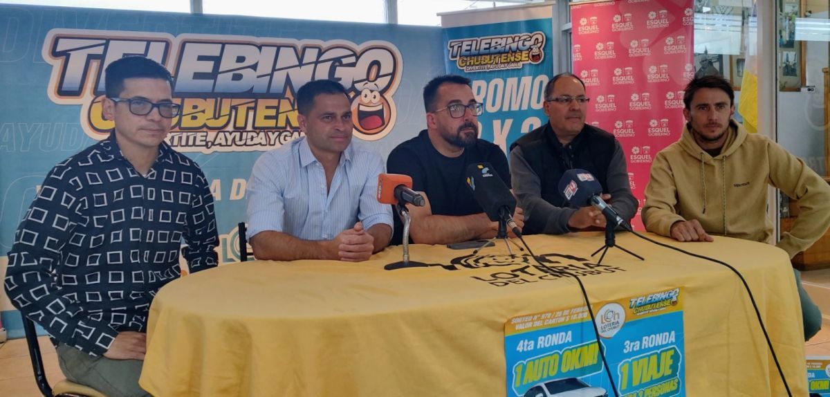 Lotería del Chubut presentó el Telebingo que se sorteará en el aniversario de Esquel