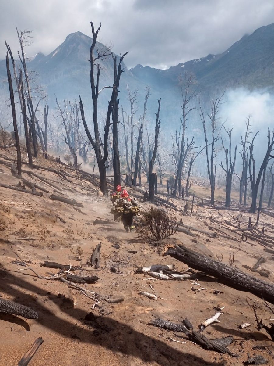 Provincia profundiza trabajos para controlar los incendios iniciados en el Parque “Los Alerces” y en la zona de Trevelin