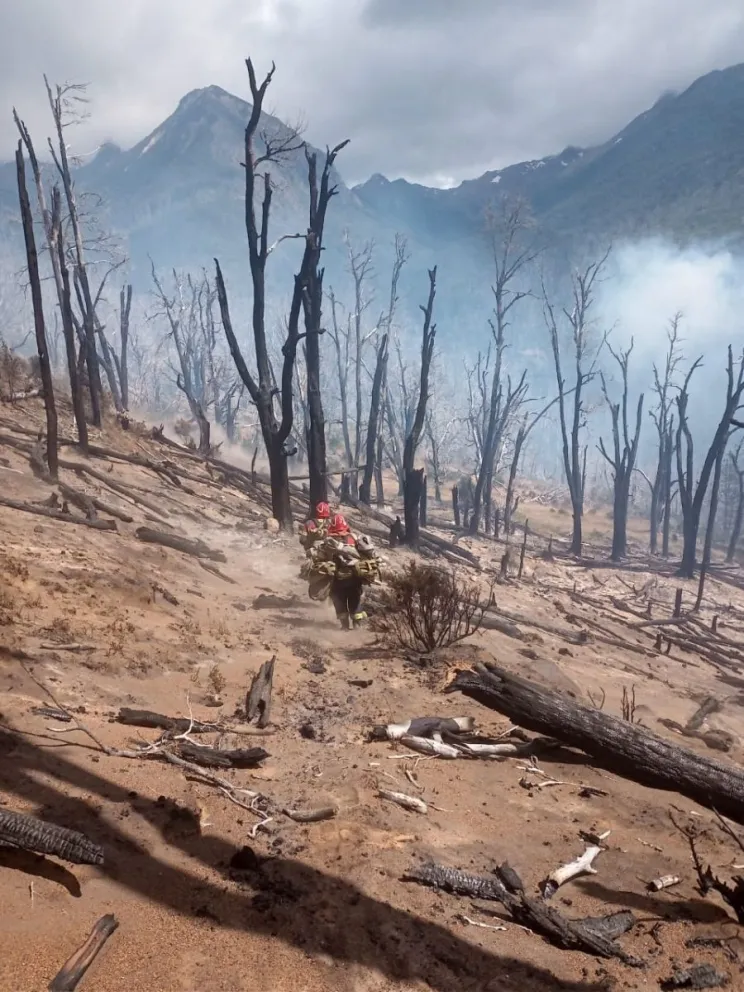 Provincia profundiza trabajos para controlar los incendios iniciados en el Parque “Los Alerces” y en la zona de Trevelin