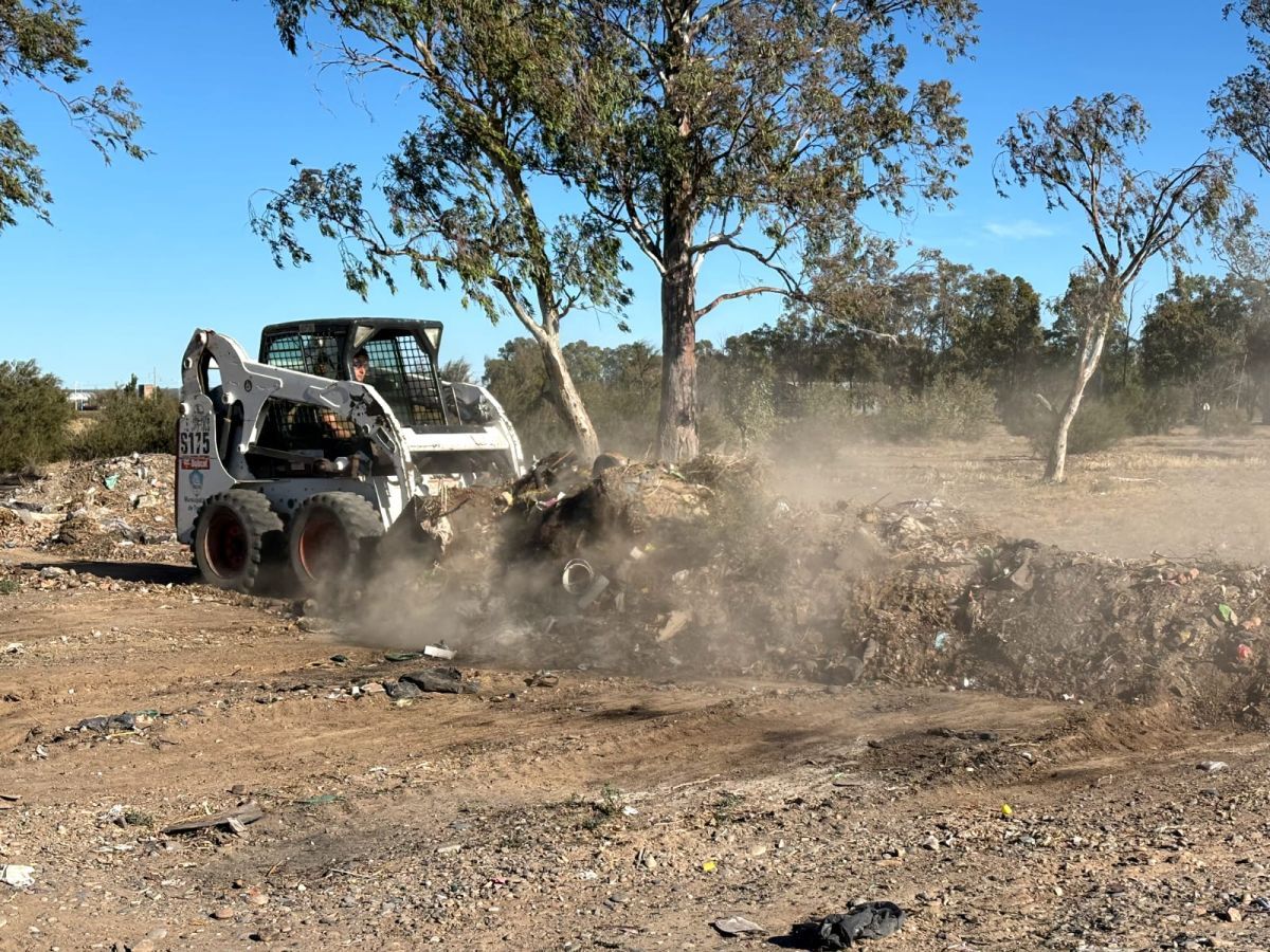 El Municipio de Trelew retira 80 toneladas de basura de la zona Costanera