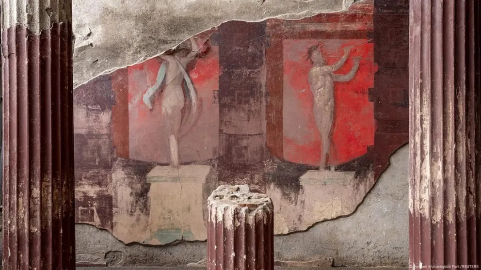 Descubren ritual oculto de Dionisio en Pompeya