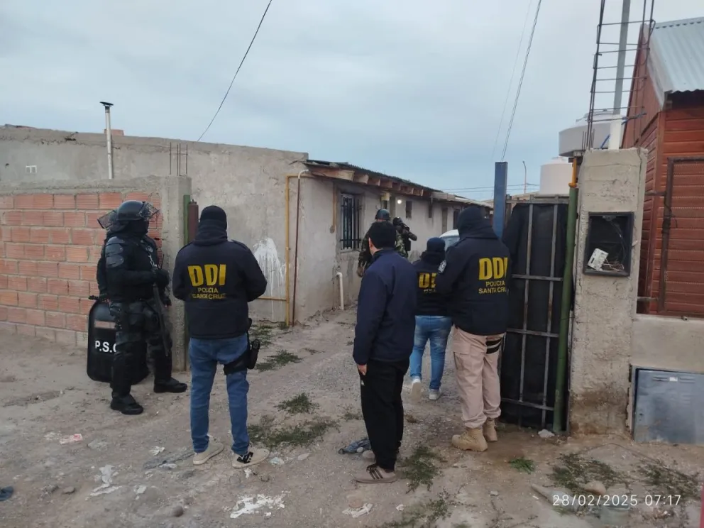 Tras un tiroteo ocurrido el 5 de febrero con un herido grave en Pico Truncado, hubo 5 allanamientos positivos