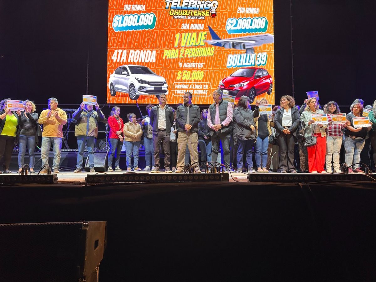 Exitoso sorteo del Telebingo Chubutense en Esquel