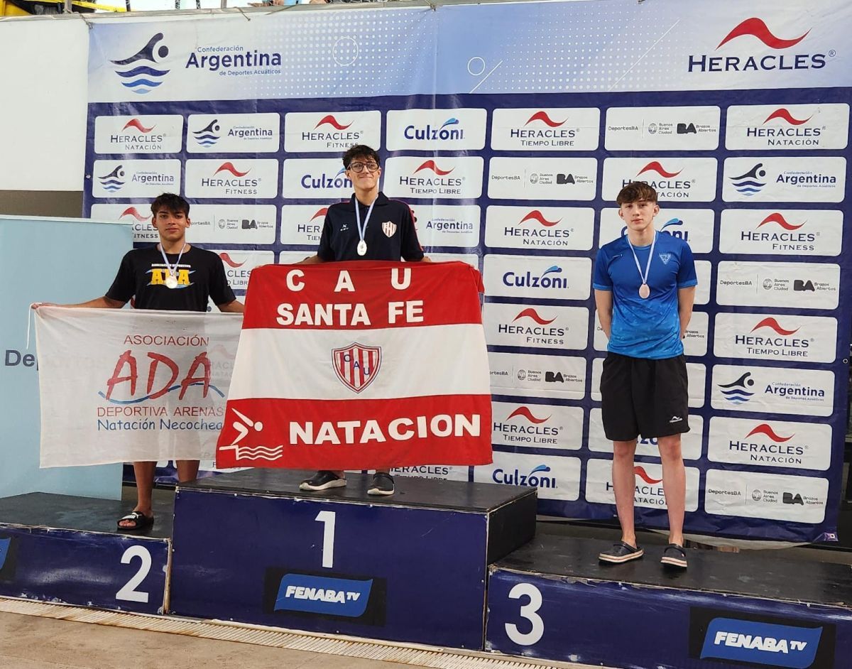 Natación: Luna Aseff y Soria hicieron podio en el Campeonato República de Juveniles