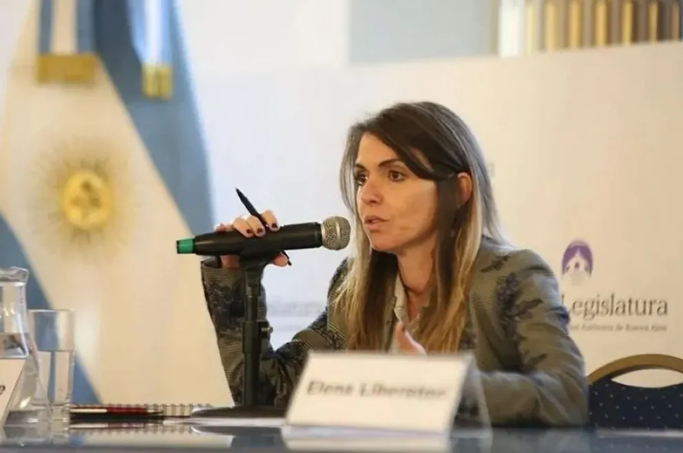 Karina Andrade defendió la liberación de detenidos en la marcha frente al Congreso